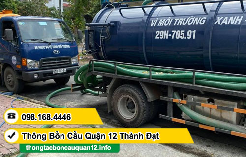 hút hầm cầu Phường Đông Hưng Thuận Quận 12